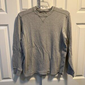 Eddie Bauer Eddie's Favorite Thermal Crew Men's M Gray L/S Knit